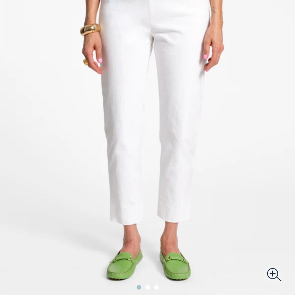 Frances Valentine White Ankle Pants